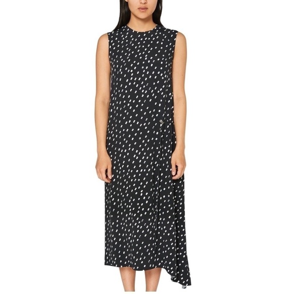 Cedric CHARLIER Sleeveless Black dress with print size US 12 - Picture 1 of 10